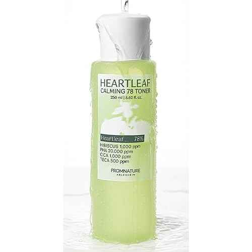 HEARTLEAF Calming 78 Toner_Sensitive Skin, Intensely Calms & Soothes Redness with CICA & TECA, Gentle Exfoliation with PHA & Hibiscus, pH 5.5 Korean Glass Skin Care.