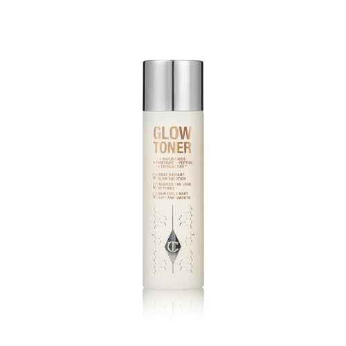 Charlotte Tilbury Glow Face Toner - Exfoliating Toner for Oily Skin - Helps to Reduce The Appearance of Pores, Hydrate & Plump Skin - Delicately Scented with Rose & Lemon