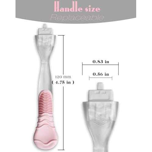 Replacement Razor Handle Compatible with Gillette Venus - Non-Slip Ergonomic Grip, Pink Handle Only (Fits Most Venus Blades) (1)