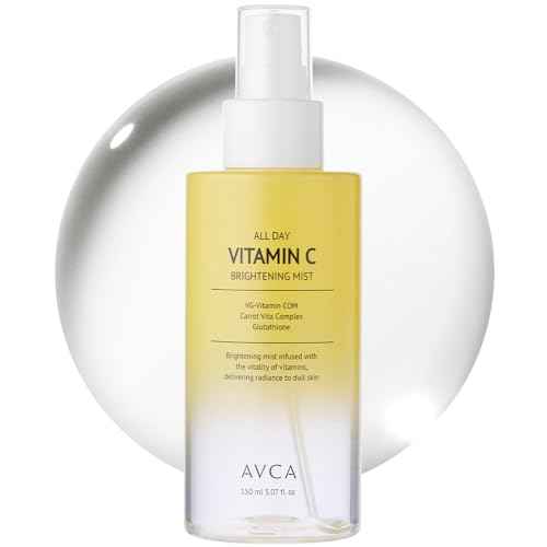AVCA All Day Vitamin C Brightening Face Mist ? Hydrating & Revitalizing Facial Spray with Glutathione & Vitamin Complex, Korean Skincare for Radiant Soothing Glow, 5.07 fl oz