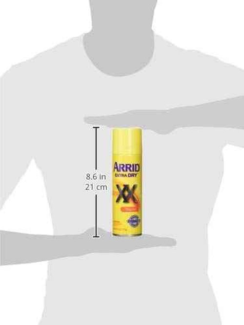 Arrid Extra Dry Regular Aerosol Antiperspirant Deodorant 6 Oz, Pack of 6