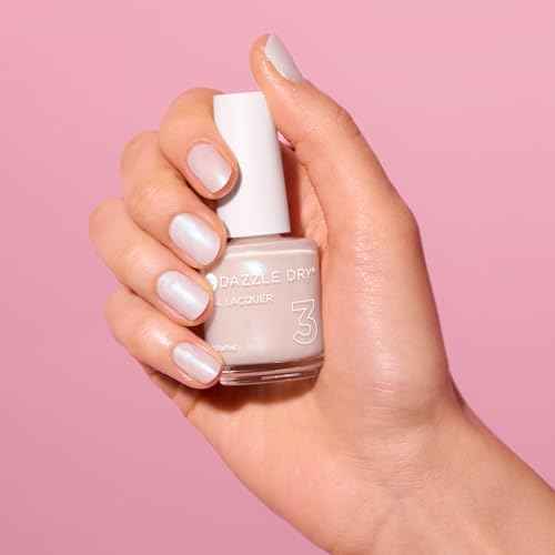 Dazzle Dry Nail Lacquer (Step 3) - Artisan - An off white iridescent with a blue flash. Semi-sheer shimmer. (0.5 fl oz)