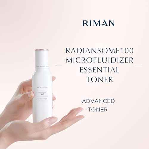 Radiansome100 Microfluidizer Essential Toner ? 120ml | Advanced Hydration and Nourishing Skincare | Supports Skin Absorption and Helps Maintain Moisture Barrier