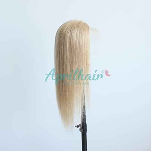 Pre-plucked #27 Honey Blonde 13X4 Lace Front Wigs Straight Glueless 150% Density Brazilian Virgin Human Hair (27 Frontal Wig, 16 INCH)