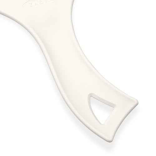 Zadro Salon Professional Extra Large Hand Mirror with Handle, 10" W x 19" L, Multi-Purpose Oval Handheld Mirror with New Distortion-Free Reflection (1, Off-White, Large (Pack of 1))