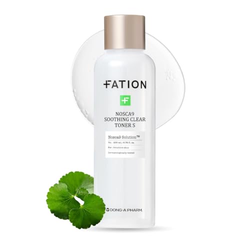 Fation Nosca9 Soothing Toner S | 2% PHA & LHA Exfoliating Toner for Sensitive Skin | Moisturizing, Hypdrating & Quick Absorption Korean Skincare (Pack of 1, 6.76 Fl Oz)