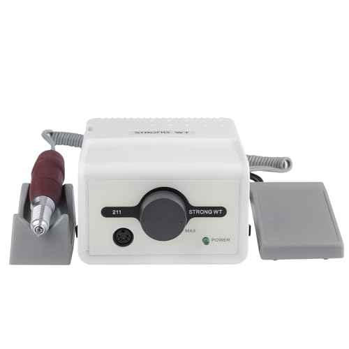 65W Strong Max 211 Electric Nail File Drills for Acrylic Nails 35000RPM 120 Red Manicure Tools Lab Jewelry Jade Wood Carving Tool Grinder