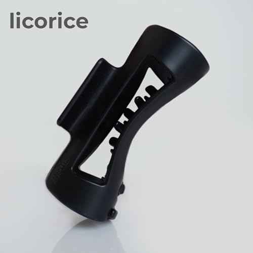 The Original Mello Hair Claw Clip Squishy Claw Clip Made in Korea Patent Pending 30021976 (Black, White, Brown, 3 Pack Medium)