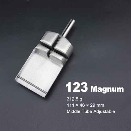 Tattoo Grip for 123 Magnum Needles, CNC-Machined 316L Stainless Steel Big Magnum Grip for Blackout & Cover-up ? Compatible with Rotary & Coil Tattoo Machines (123FT- Mag)