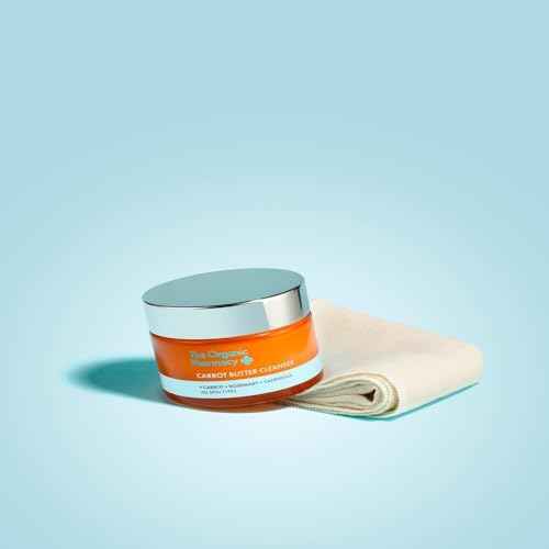 The Organic Pharmacy Carrot Butter Cleanser, Balm to Oil Makeup Remover, 1.18 Fl Oz, All Skin Types
