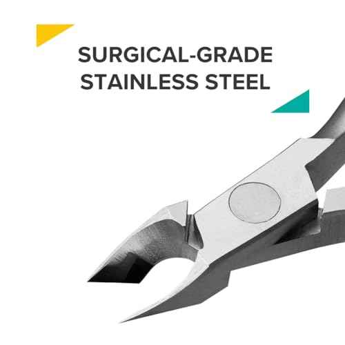 Rui Smiths Ultra-Premium Stainless Steel Cuticle Nippers - Professional Stainless Steel Cuticle Cutters - Japanese Handle, Mirror Finish - 4mm Jaw, Double Spring
