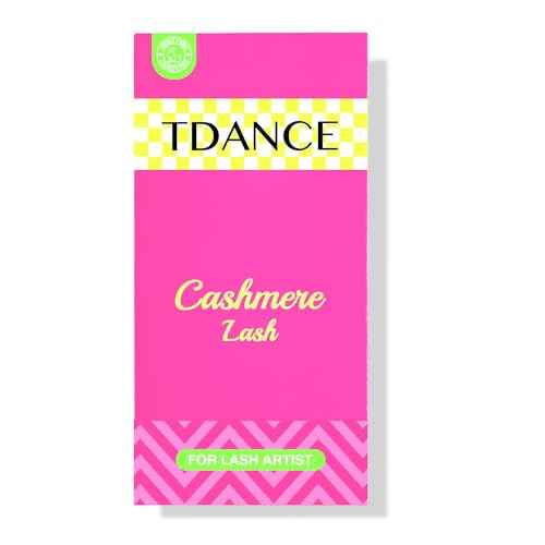 TDANCE Cashmere Lash Extensions Super Matte Black Classic Lash Extension 0.05mm Thickness CC Curl 14-19mm Volume Lash Extensions for Professional Salon Use Eyelash Extension(0.05-CC,14-19mm)