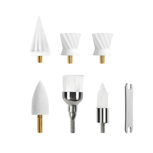 6 Tooth Polisher Replacement Brush Heads£¬Replacement Heads for Tooth Polisher,Teeth Tartar Remover Accessories,6 Varied Brush Heads Replacement Heads Kit
