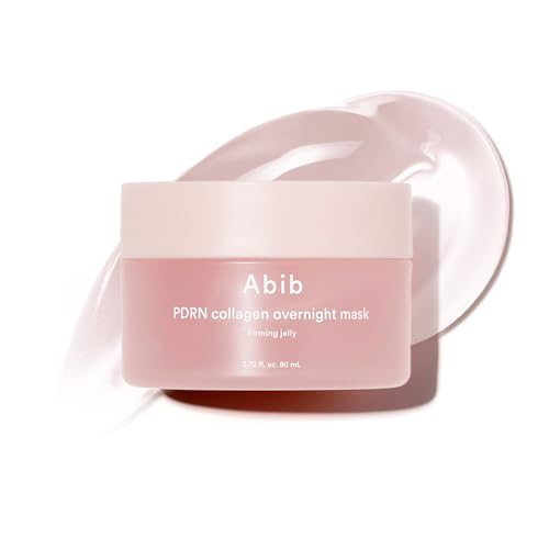 Abib PDRN Collagen Overnight Mask Firming Jelly 2.7 fl oz | Korean Overnight Sleeping Cream Mask Moisturizer for Glass Skin Slugging Niacinamide Centella Peptides (Vegan PDRN/Firming Jelly)
