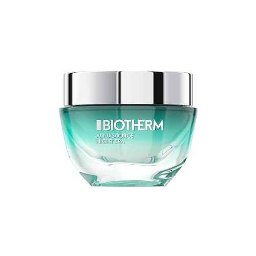 Biotherm Aquasource Night Spa, Night Leave-On Gel Moisturizer with Aquasource Hydrating Formula & Biotech Plankton, Replenishes, Smoothes Skin Overnight, Spa Like Moisture Experience, 1.7 Fl. Oz.