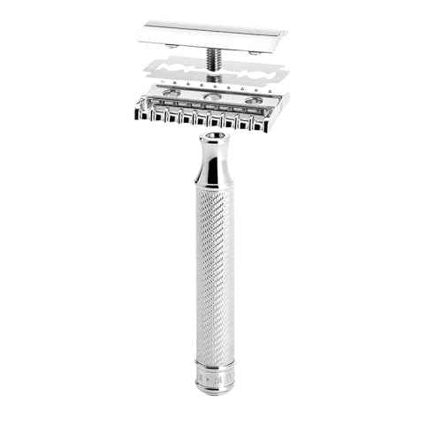 M?HLE Grande R41 Double Edge Safety Razor (Open Comb) | Perfect for Everyday Use | Barbershop Quality Close Smooth Shave | Luxury Razor for Men