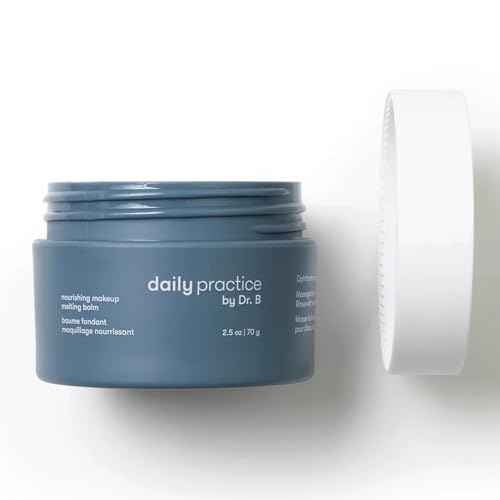 Daily Practice by Dr. B Cleansing Balm Makeup Remover - Nourishing Makeup Remover Balm with Squalane & Argan Oil - Hydrating, Gentle, Travel Size - Paraben/Phthalate/SLS-Free - 2.5 oz