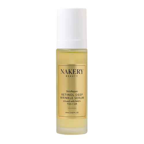 Nakery SkinRepair Retinol Deep Wrinkle Serum (2.02 Fl Oz), Anti Aging Face Serum with Encapsulated Retinol, NAD+ Complex, Ceramide NP, Hydrating Firming Skin Treatment for Fine Lines