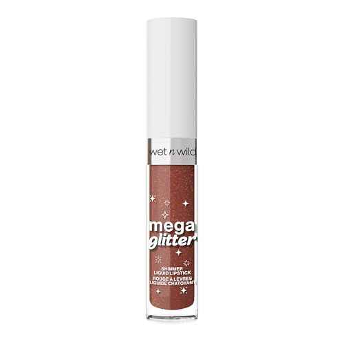 wet n wild Mega Glitter Shimmer Liquid Lipstick, Matte-to-Glitter Finish, Lightweight Formula, Comfortable Wear, Vitamin E-Infused for Nourished Lips, Vegan & Cruelty-Free - Hear Me Out
