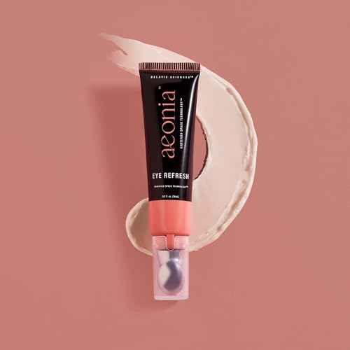 Aeonia Eye Refresh, Certified Space Technology Skincare ? Hydrating & Anti-Aging Eye Cream with Bacillus Lysate, Reduces Fine Lines, Puffiness & Dark Circles, Firming & Illuminating Formula, 0.5 Fl Oz