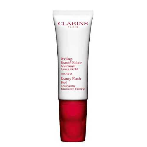 Clarins Beauty Flash Peel | 10-Minute At-Home Facial | Visibly Tightens Pores | Gently Eliminates Dead Skin Cells | Refines Skin Texture | Renews Radiance | Contains AHAs and BHAs | All Skin Types