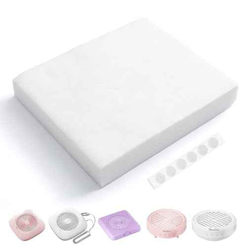 MelodySusie 200 Sheets Nail Dust Collector Filter Paper, Disposable Dust Vacuum Filter with 6pcs Sticky Back Hook for Most Nail Dust Fan Extractor Machine, Nail Tech Supplies for Salon & Home
