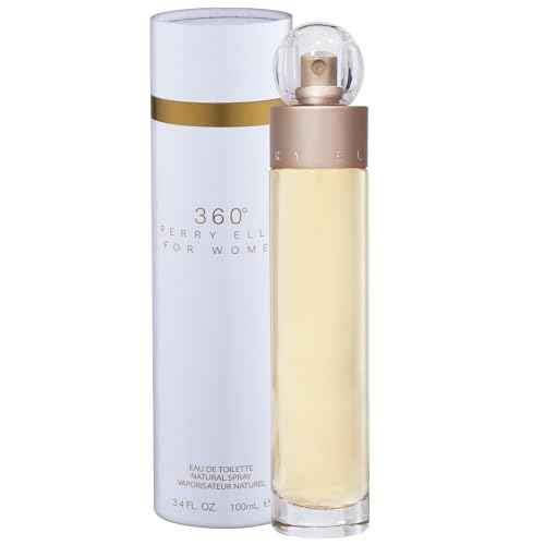 Perry Ellis 360¡Æ Eau De Toilette Spray for Women - Perfume for Women, Light & Bright Floral Fragrance, EDT, Designer Scent for Her, Long Lasting - 3.4 fl oz (100 mL)