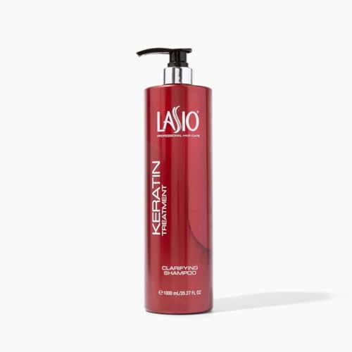 Lasio Clarifying Shampoo 35.27 Fl. Oz. ? Gently Removes Buildup & Residue, Infused with Hydrolyzed Keratin & Cocamide Oil, Non-Irritating, Safe for Scalp, Pre-Keratin Treatment Formula