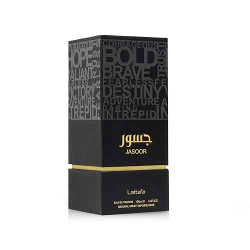 Lattafa Jasoor Eau De Parfum Spray for Men, 3.4 Ounce