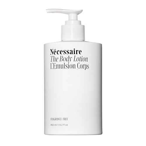 N?cessaire The Body Lotion Fragrance-Free ? Unscented Multi-Peptide Body Moisturizer for Women + Men ? Non-Comedogenic Lotion for Sensitive Skin ? 450ml/15.2 fl oz