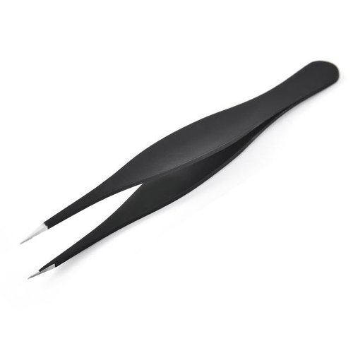 Stainless Steel Eyebrow Tweezers for Women & Men – Precision Tweezers for Facial Hair, Splinters, Ingrown Hair, Eyelash Extensions & Fine Detail Removal, Set of 2