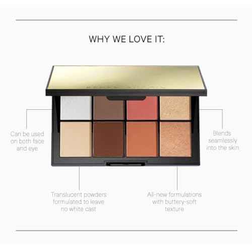 Kevyn Aucoin Sculpt and Define Contour Book: All-in-one makeup artist palette compact. Defines facial features. Eyes, cheekbone, nose & jawline. Highlighters to glow. All skin tones & shapes.