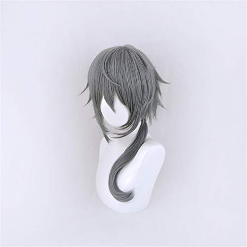 Xingwang Queen Anime Cosplay Wig Long Gray Blue Mixed Ponytail Halloween Party Wigs