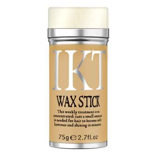 VOLLUCK Hair Wax Stick for Wigs, Edge Control Slick Stick Hair Pomade 2.7Oz Stick Non-greasy Styling Wax, Temporary Hair Styling Product for Edge Frizz Hair Pocket Size