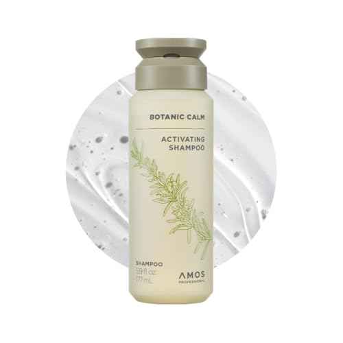 AMOS PROFESSIONAL Botanic Calm Activating Shampoo l Vegan Scalp & Hair Strengthening Shampoo with Rosemary and Biotin, Sulfate Free, 5.9 fl.oz