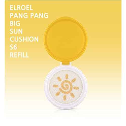 PAE ¡¼ELROEL¡½ Latest, Season 06 / PANG PANG Big Sun Screen UV Shield Cushion S6 / SPF 50+ PA++++ / 0.9 oz (25g) / Main product 1ea + Refill 1ea