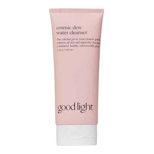 good light Cosmic Dew Water Cleanser. Celestial Gel-to-Foam Face Wash Cleanser. Made with Glycerin and Hyaluronic Acid. Hydrating, Sensitive Skin Safe Korean Skin Care. (3.38 fl oz)