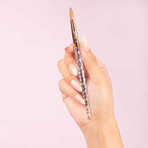 Kiara Sky EMA Liquid Monomer 16 oz and #16 Kolinsky Acrylic Brush Starter Set