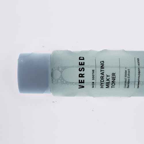 Versed Skin Soothe Hydrating Milky Toner for Face - Nourishing Coconut Water with Algae & Bamboo Extracts - Facial Toner Gently Tones, Hydrates & Helps Restore Skin¡¯s Natural pH Balance (4 fl oz)
