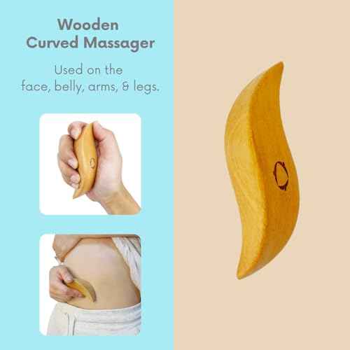 4pcs Dry Brushing Body Brush Set for Lymphatic Drainage-Natural Bristle Dry Skin Brush +Facial Dry Brush for Face+Dry Skin Exfoliating Scrubber+Wood Therapy Massage Tool. Gua Sha, Anti-Cellulite.