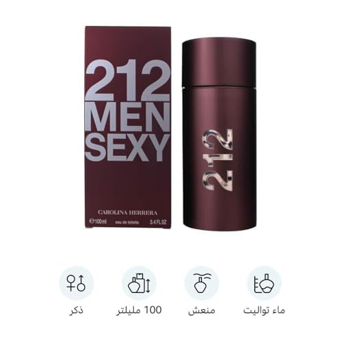 Carolina Herrera 212 Sexy by Carolina Herrera For Men. Eau De Toilette Spray 3.4-Ounces