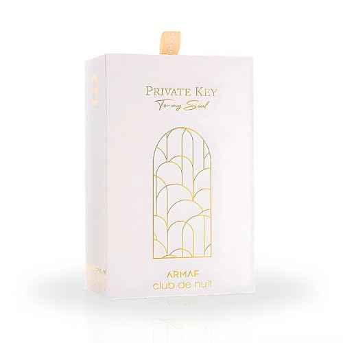 Armaf Club De Nuit Private Key To My Soul for Unisex Extrait De Parfum Spray, 3.4 Ounce
