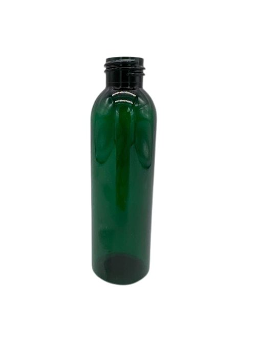 Natural Farms 4 oz Green Cosmo Plastic Bottles - 12 Pack Empty Bottle Refillable - BPA Free - Essential Oils - Aromatherapy | White Ribbed Fine Mist Pump Spray Caps- Made in the USA