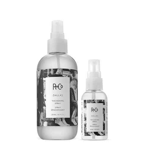 R+Co Dallas Hair Thickening Spray | Volumizing & Texturizing Spray for All Lengths | Adds Volume, Body & Shine | Perfect for Blowouts, Curling Irons & Roller Sets