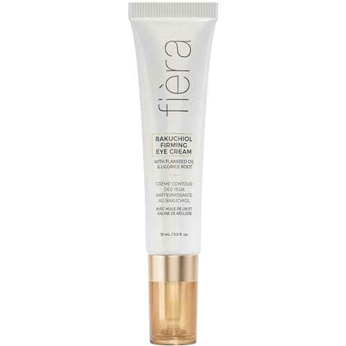 FI?RA Bakuchiol Firming Eye Cream - Designed Specifically For Mature Skin - Targets Wrinkles, Anti-Aging, Dark Spots, and Fine Lines - Hydrating and Rejuvenating Formula - 15 ML / 0.5 FL. OZ.