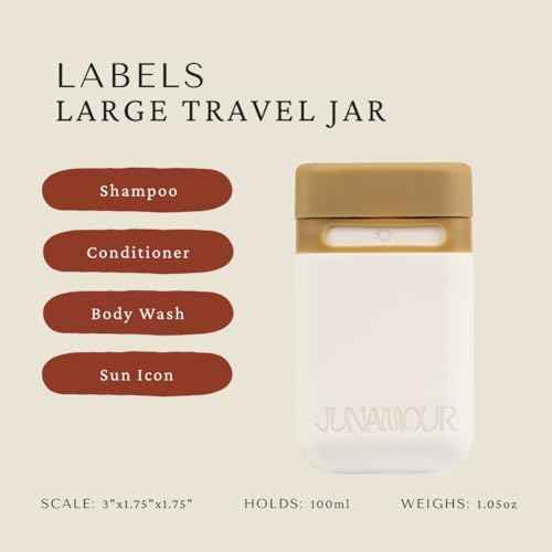 Leakproof Travel Toiletry Bottles Set | Stackable TSA Approved Reusable Containers | 3 Sizes 3oz, 2oz, 1oz | Travel Size Bottles for Shampoo, Lotion, Toiletries (3 Large (3.4oz))