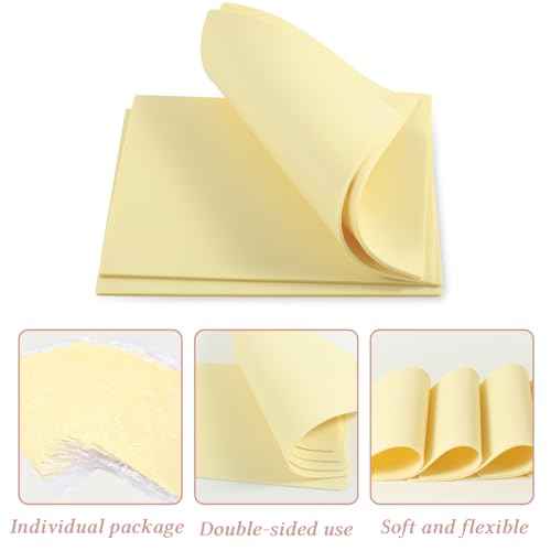 15Pcs Tattoo Practice Skin 3mm 7.68x11.61" Fake Skin Blank Double Sides Fake Tattoo Skin for Beginners and Experienced Artists