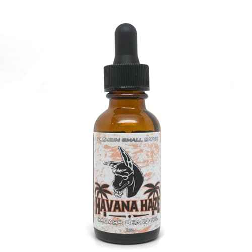Badass Beard Care Beard Oil For Men - Havana Haze, 1 oz - 100% Natural and Organic Food-grade Ingredients, Soften Hair and Hydrate Skin