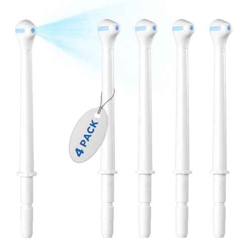 Replacement Heads for Waterpik, Gentle Mist Tech for Sensitive Gums, Replacement Tips for Waterpik Water Flosser, 70¡Æ Wide Spray for Efficient Deep Cleaning(4 Mist Tips)