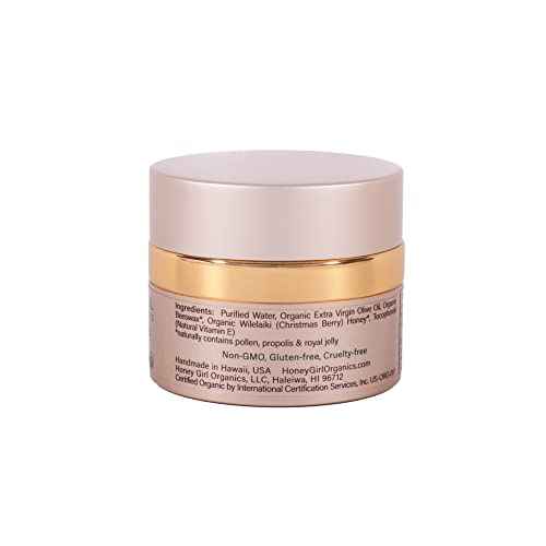 Honey Girl Organics Night Creme Extra Sensitive, Honey based Skin Care for Sensitive Skin, USDA Certified Organic Face Moisturizer, All In One: Face, Eye, Neck Cream, Made in Hawaii (1.75oz)